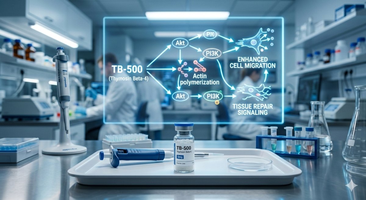 TB-500 research applications across cardiac tissue repair wound healing and neuroprotection laboratory models
