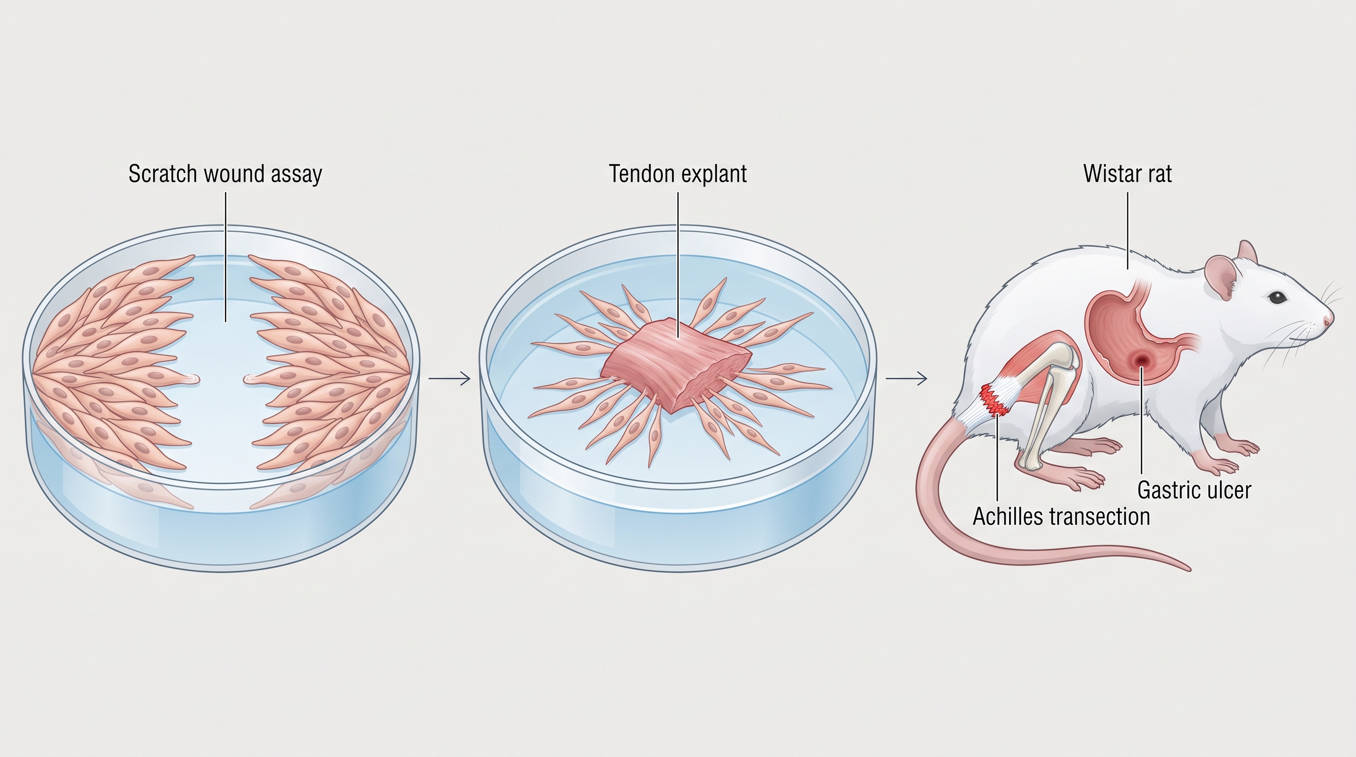 BPC-157 laboratory research methods including in vitro assays and animal model protocols