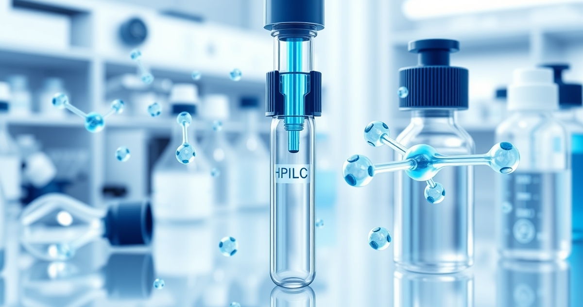 HPLC chromatogram showing peptide purity analysis in laboratory testing