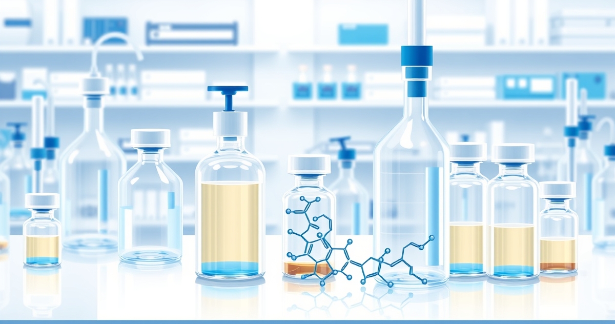 Peptide research kit components including bacteriostatic water syringes and alcohol prep pads