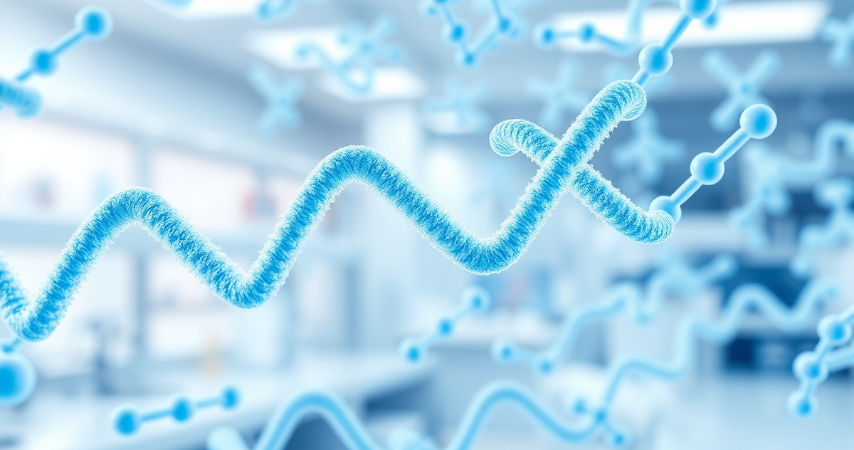 Research peptides molecular structure and laboratory science overview