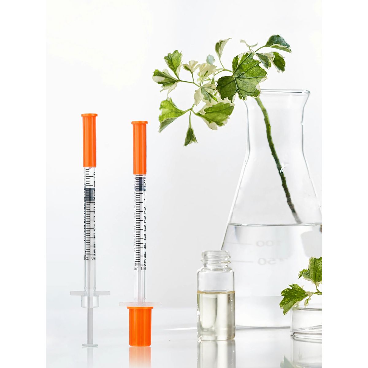 0.5ml Syringe with Cap, 31G 1/4-inch (6mm), Individually Packaged — 30-Pack - Research Peptide